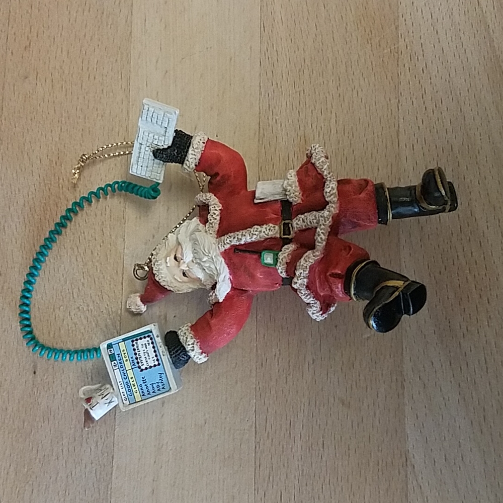 "Santa Goes to the Office " Ornament